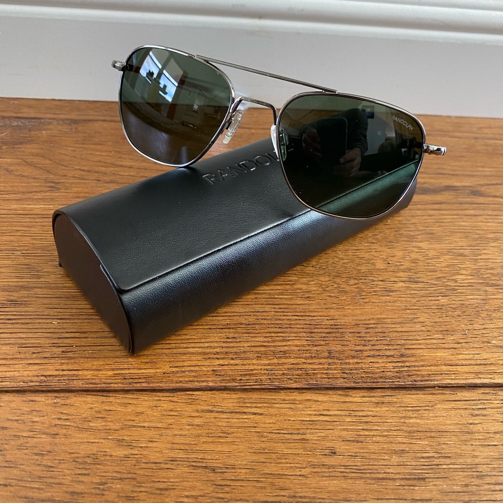 Randolph Aviator -Gunmetal & AGX Polarized Sunglasses